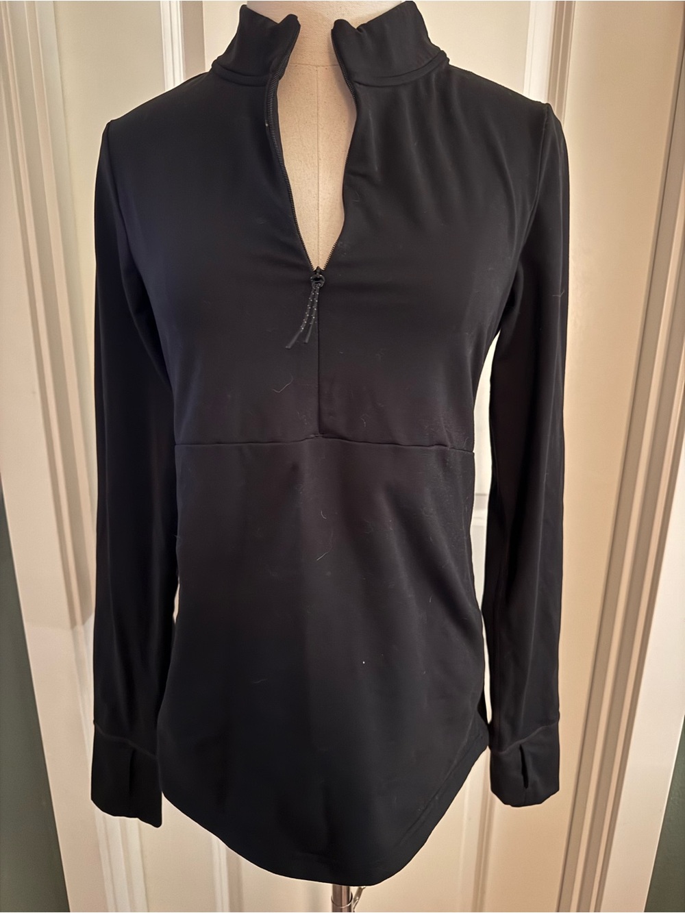 Prana Black Long-Sleeve Quarter-Zip Pullover